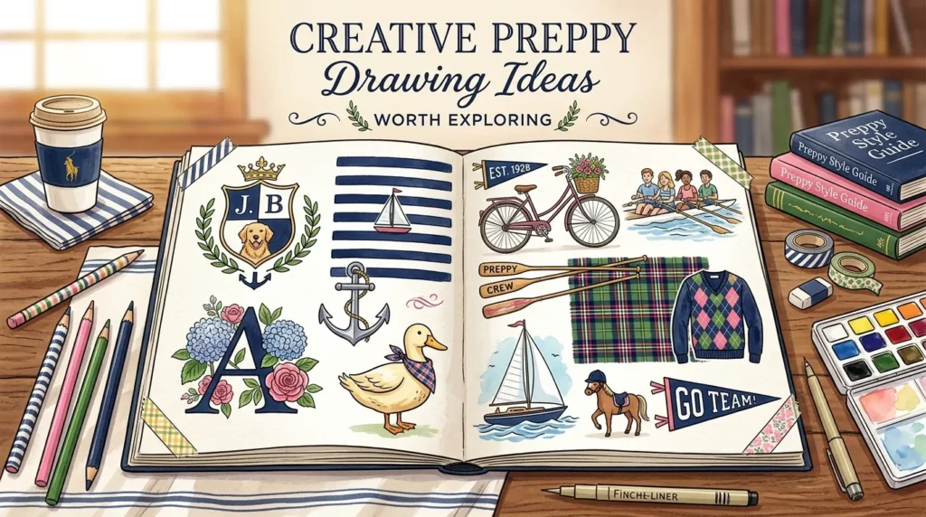 Preppy Drawings: How to Draw Preppy Things Step by Step (With Ideas)