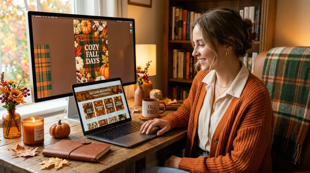 Preppy Fall Wallpaper: Cozy Autumn Backgrounds & Seasonal Aesthetics