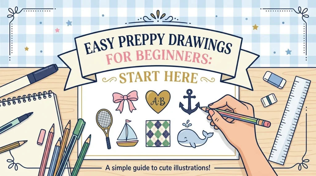 Preppy Drawings: How to Draw Preppy Things Step by Step (With Ideas)