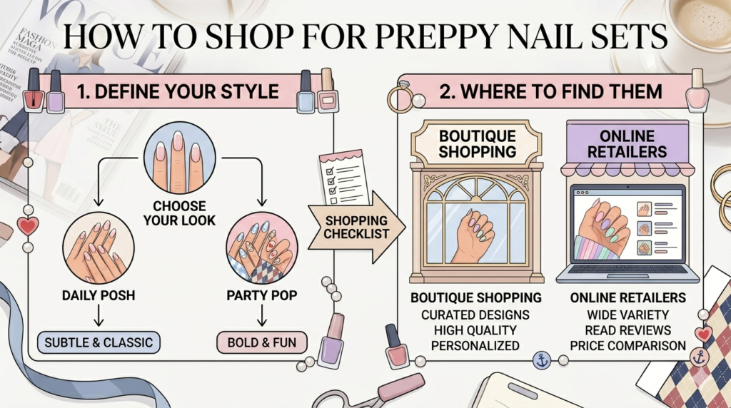 preppy nails