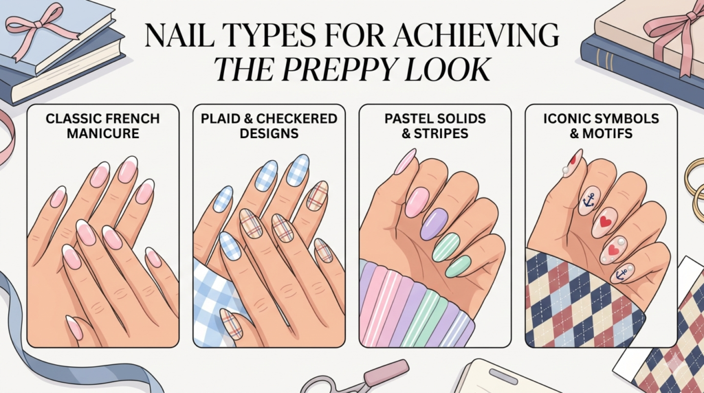 preppy nails