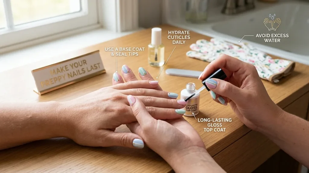 Preppy Nail Designs & Inspo: 40 Ideas for Cute Preppy Nails