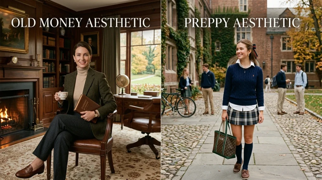 Old Money vs Preppy Aesthetic