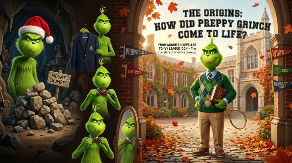 Preppy Grinch: Preppy Grinch Wallpapers, Memes & Holiday Aesthetics