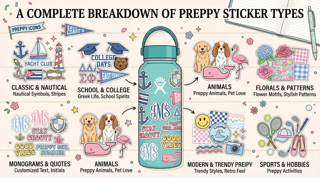 Preppy Stickers: Where to Find & How to Use the Cutest Preppy Stickers