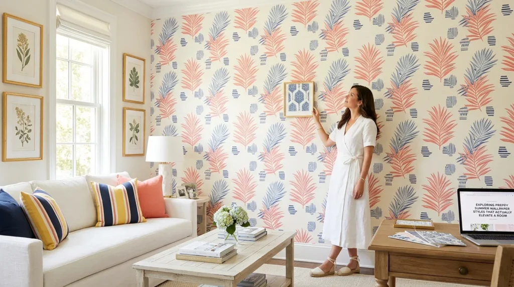 Preppy Summer Wallpaper: Bright & Cheerful Backgrounds for Summer
