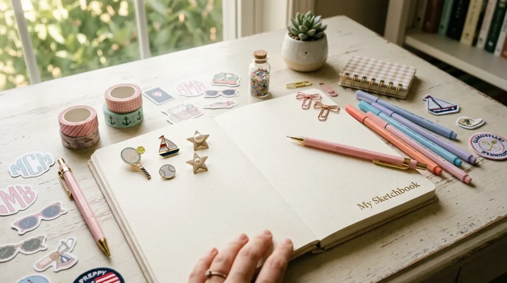 Preppy Stuff to Draw: 40 Easy Ideas for When You Want to Doodle Preppy