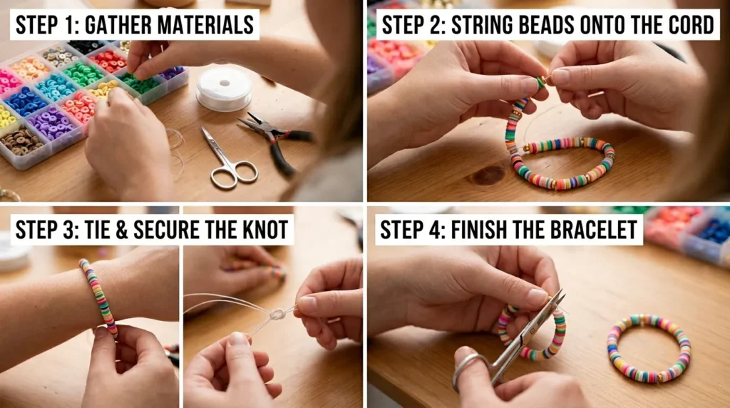 Preppy Clay Bead Bracelet Ideas: 30 Patterns to Make Right Now
