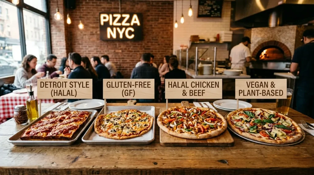 Pizza for Every Preference: Gluten Free, Vegan, Halal and Detroit Style NYC