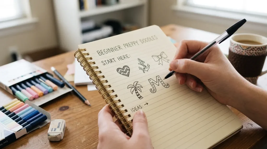 Preppy Stuff to Draw: 40 Easy Ideas for When You Want to Doodle Preppy