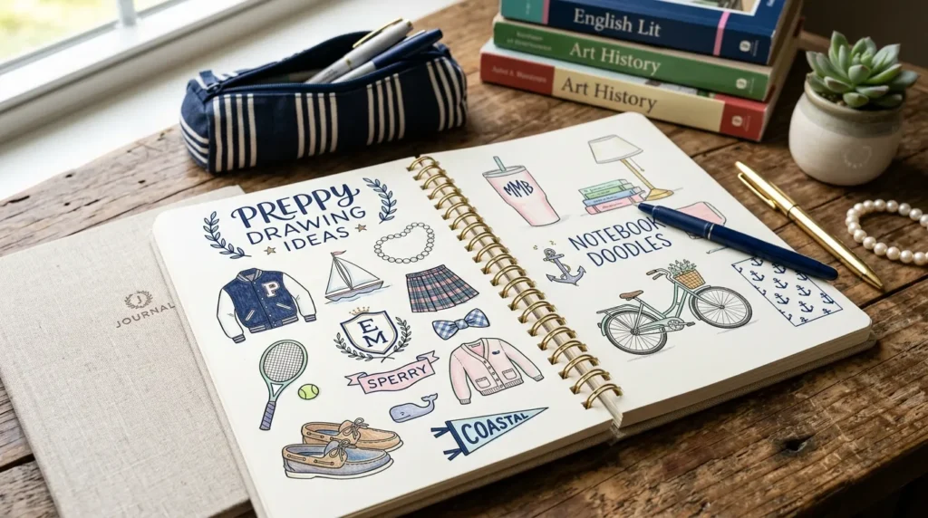 Easy Cute Preppy Drawings: Beginner Tutorials Anyone Can Follow