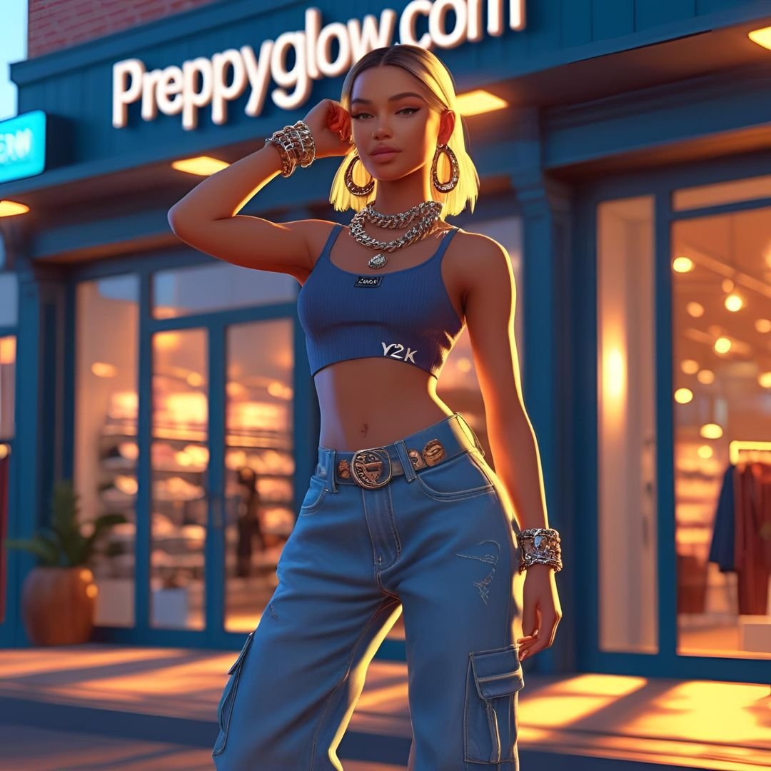 y2k fashion with preppyglow
