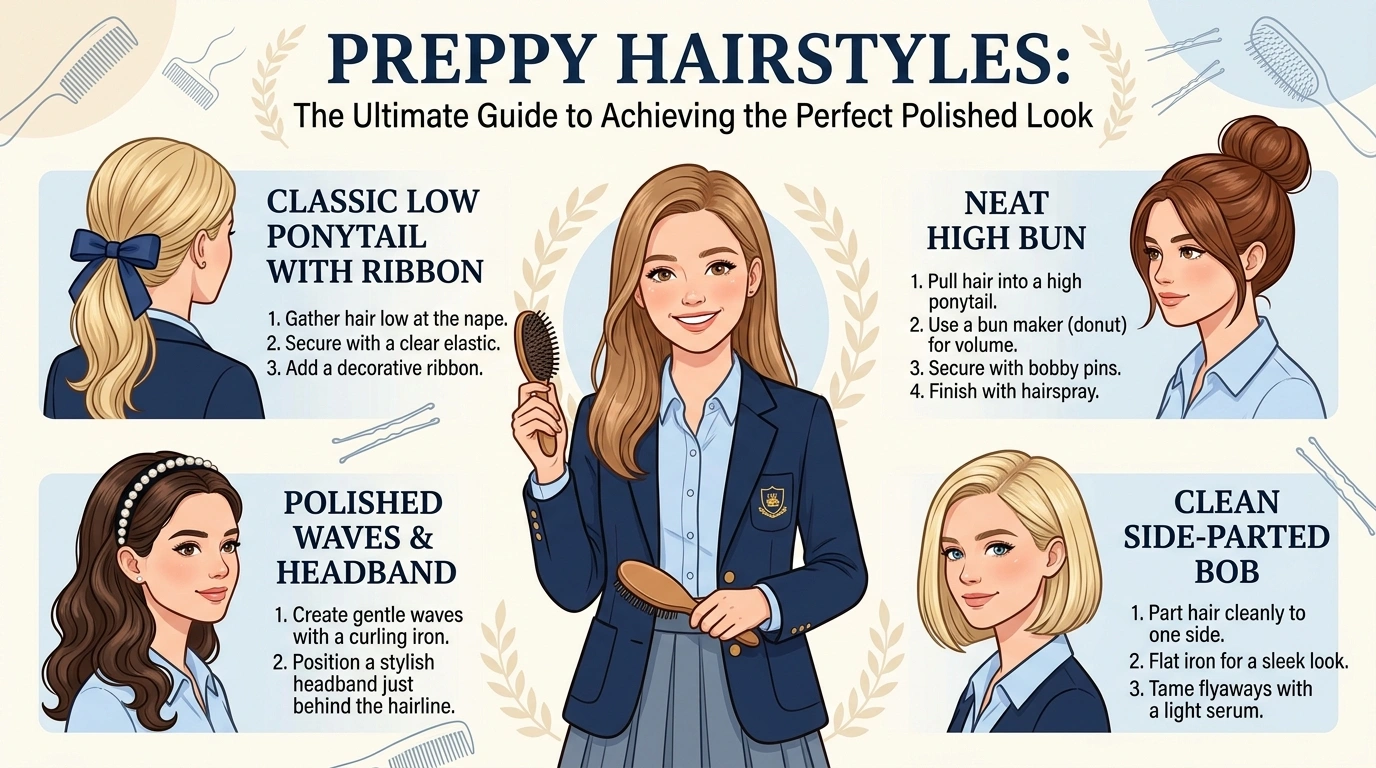 Preppy Hairstyles: The Ultimate Guide to Achieving the Perfect Polished Look