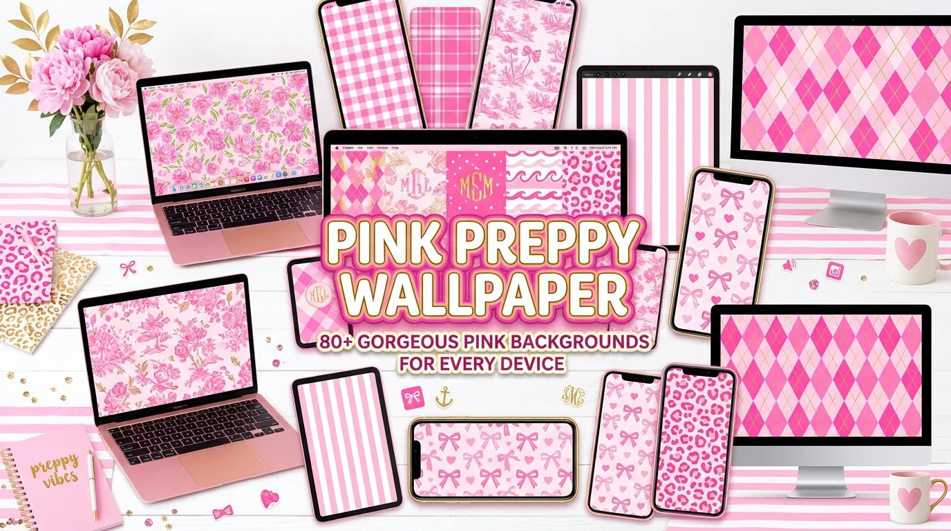 Pink Preppy Wallpaper: 80+ Gorgeous Pink Backgrounds for Every Device