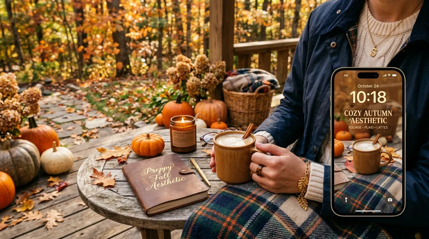 Preppy Fall Wallpaper: Cozy Autumn Backgrounds & Seasonal Aesthetics