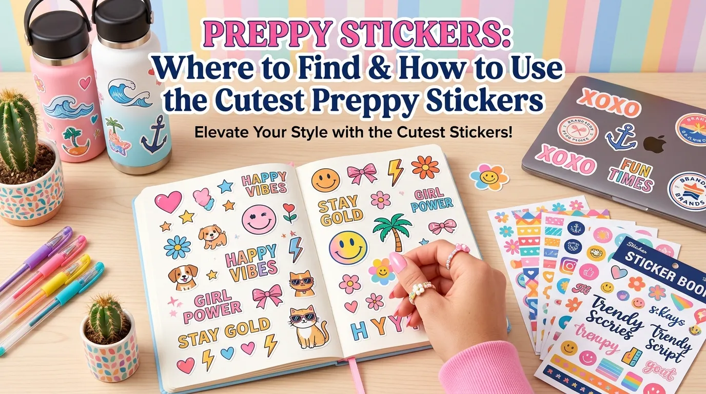 Preppy Stickers: Where to Find & How to Use the Cutest Preppy Stickers