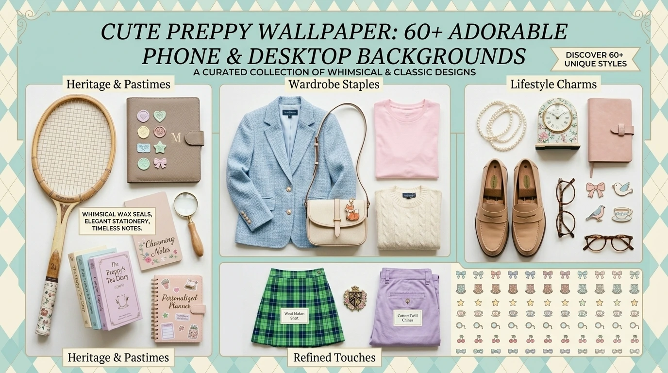 Cute Preppy Wallpaper: 60+ Adorable Phone & Desktop Backgrounds