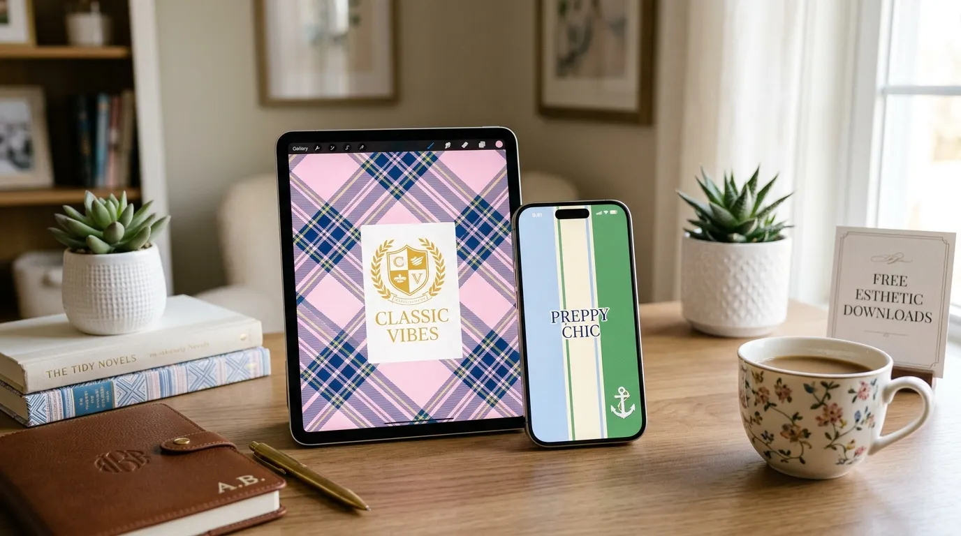 Preppy Wallpaper for iPhone & iPad: Free Aesthetic Downloads 2026