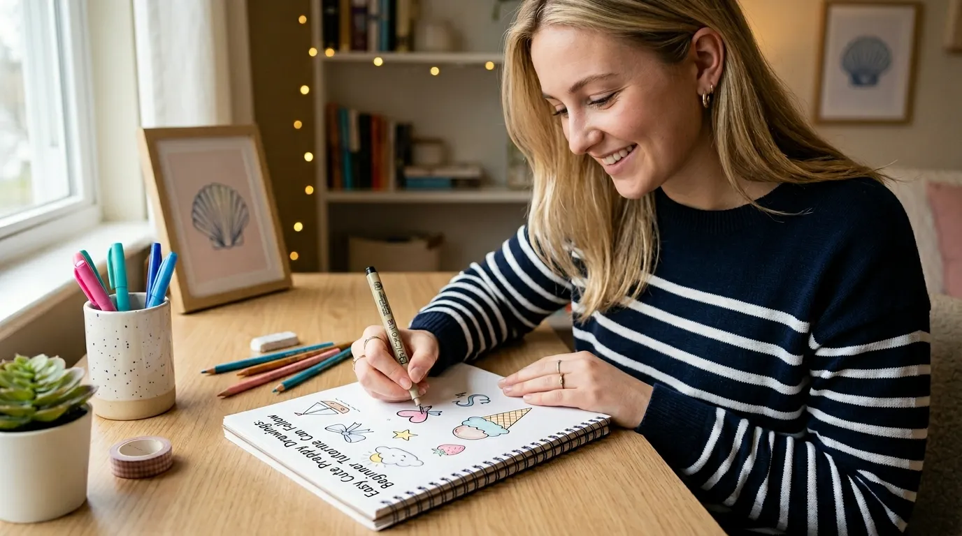Easy Cute Preppy Drawings: Beginner Tutorials Anyone Can Follow