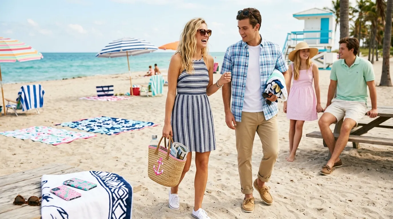 Preppy Beach Style: Outfits, Wallpapers & Summer Looks You'll Love