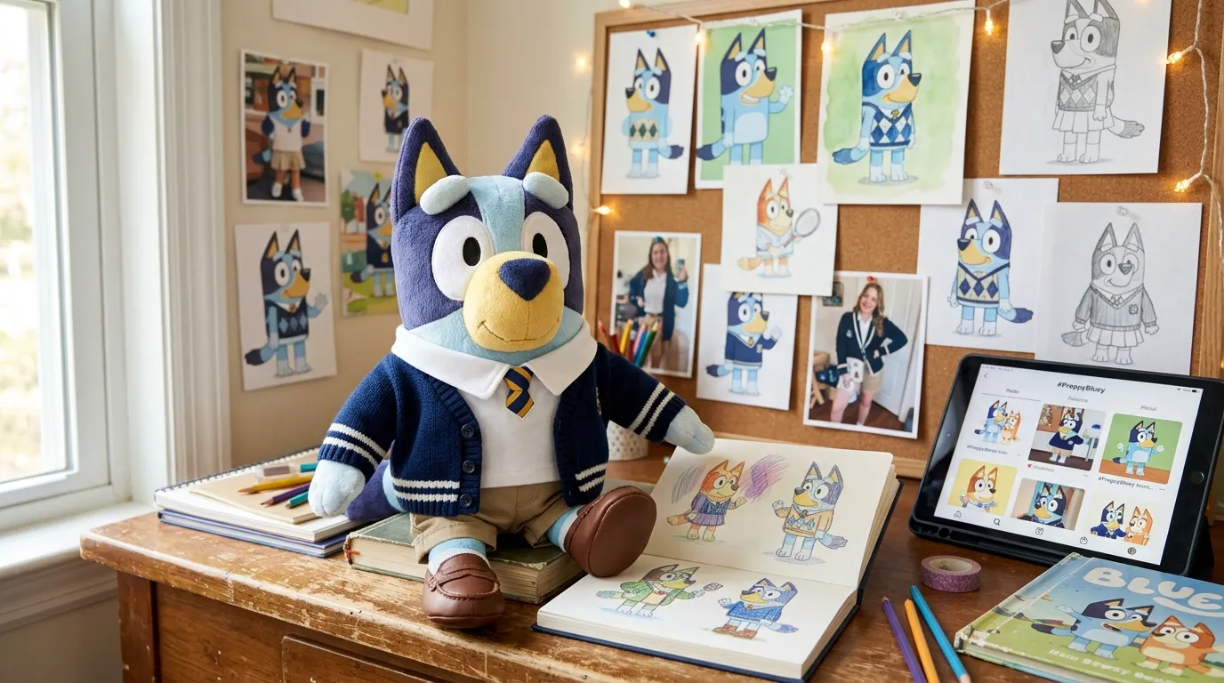 Preppy Bluey: Why Bluey Went Preppy & the Best Fan Art