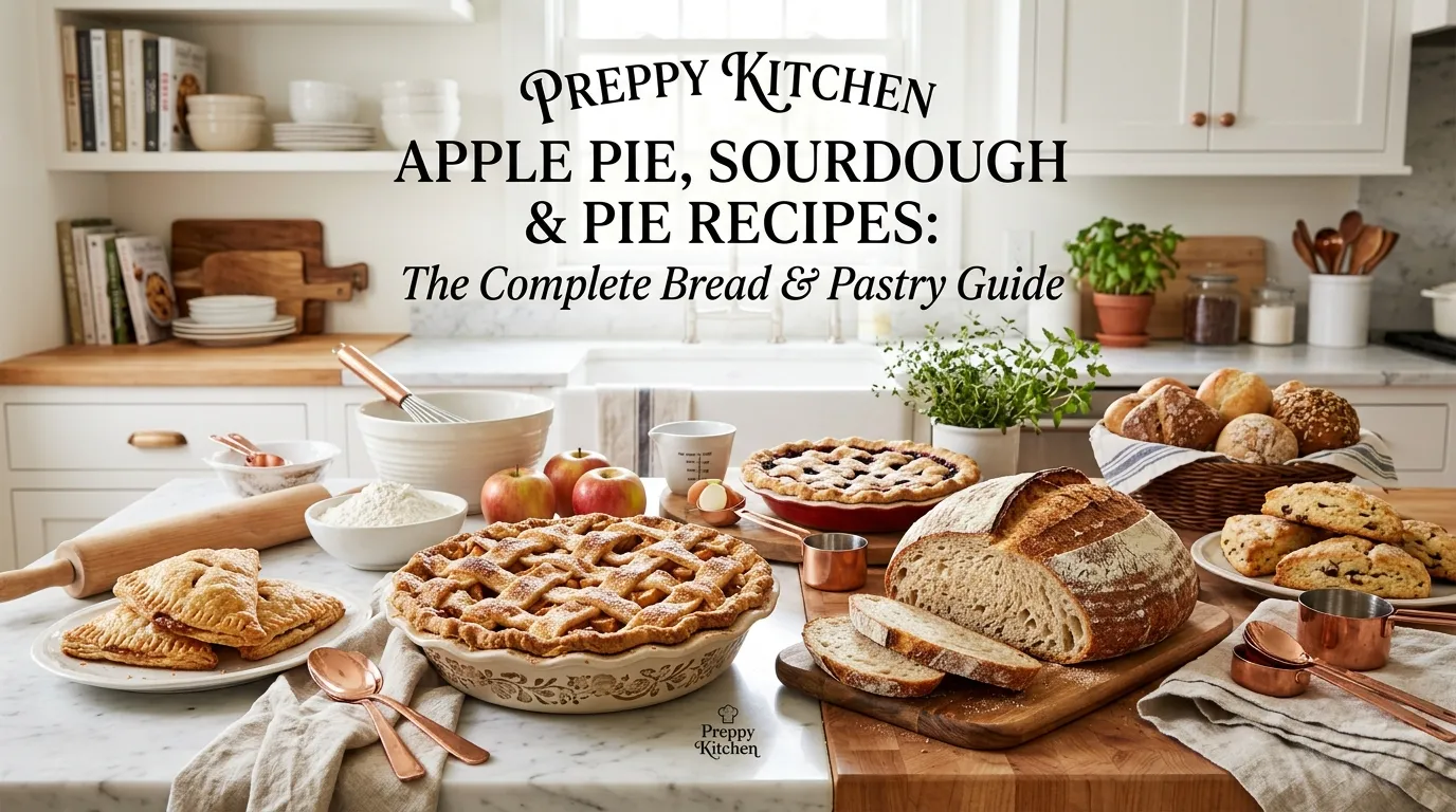 Preppy Kitchen Apple Pie, Sourdough & Pie Recipes: The Complete Bread & Pastry Guide
