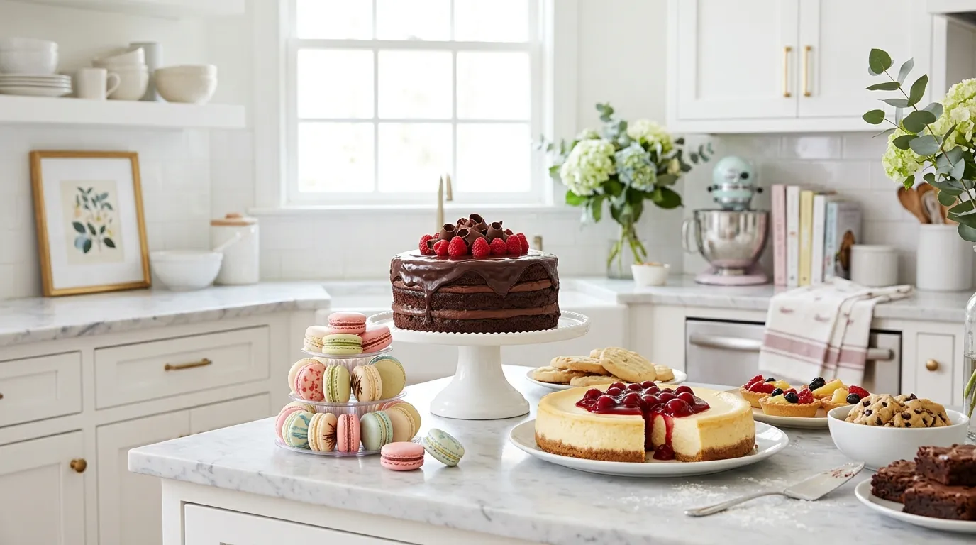 Preppy Kitchen Best Dessert Recipes: Chocolate Cakes, Cheesecake, Macarons & More 