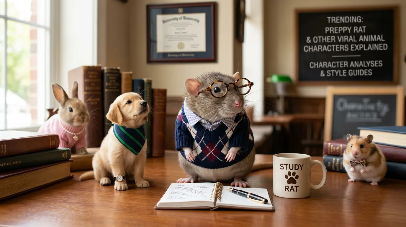 Preppy Rat & Other Viral Preppy Animal Characters Explained