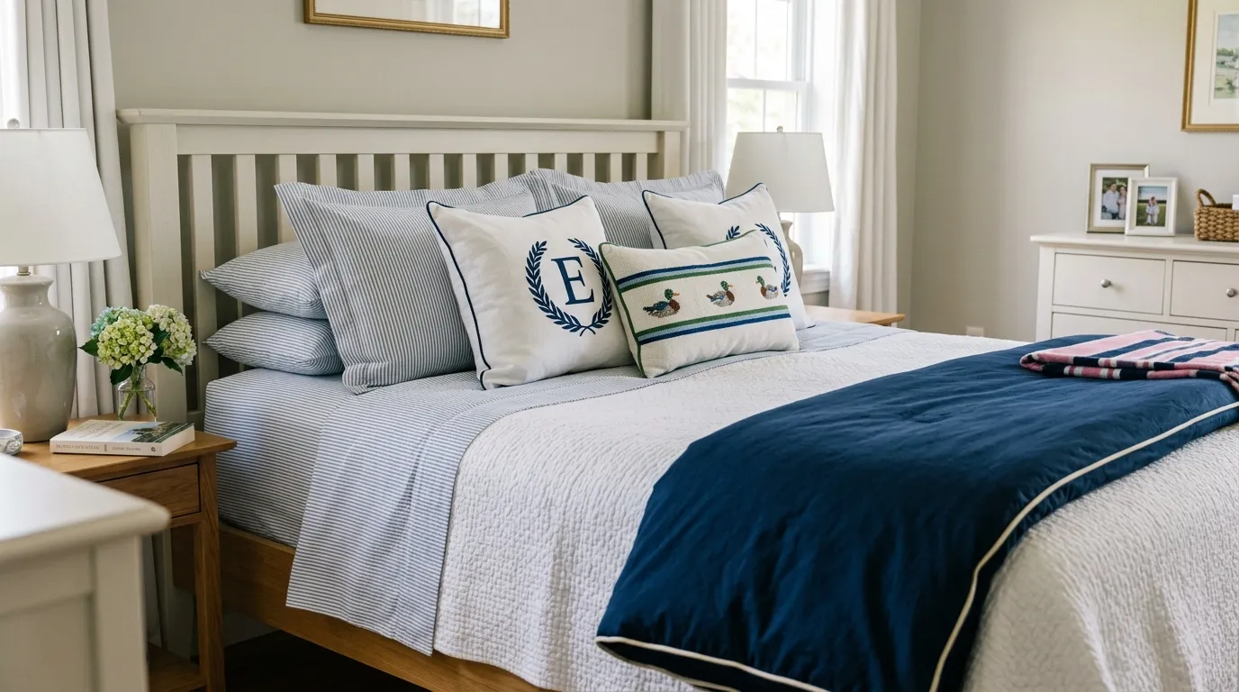 Preppy Bedding: Best Sheets, Duvets & Pillows for a Preppy Bedroom