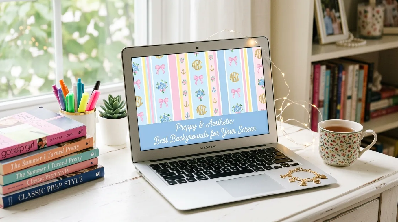 Preppy Wallpaper Laptop: Best Aesthetic Backgrounds for Your Screen