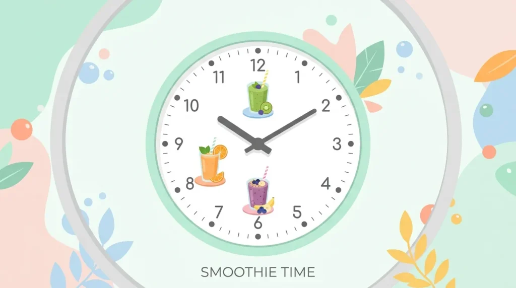 Comparison of glowing skin smoothies by time of day and nutrien