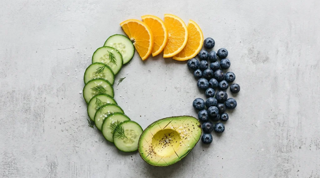 Hydrating and antioxidant ingredients for skin-boosting smoothies
