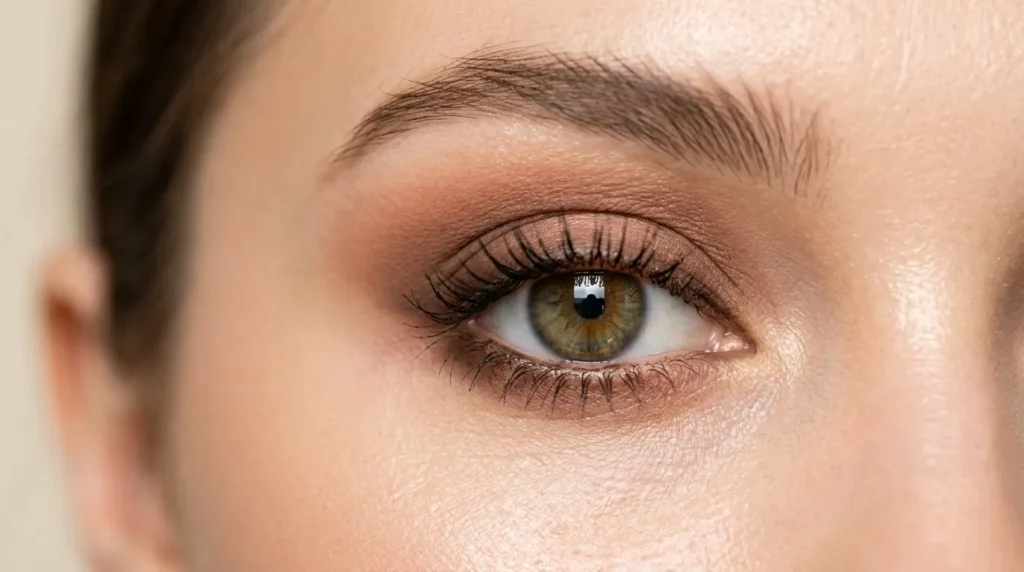 Finished beginner smokey eye makeup look