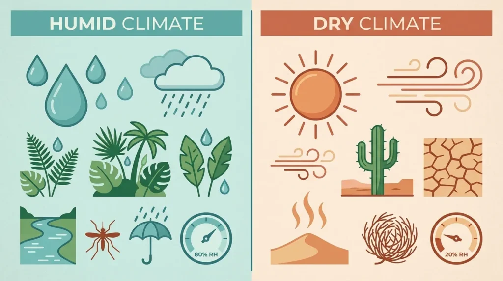skincare routine for hot weather adjusted for humid versus dry summer climates